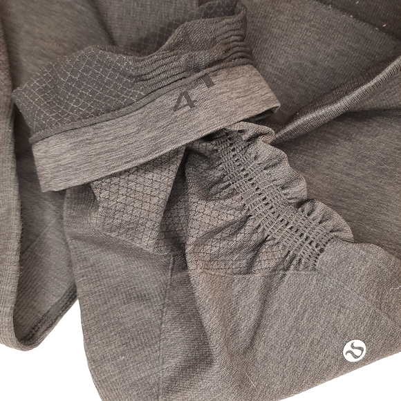 Lululemon Ebb and Flow Crop Charcoal Gray Size 4 - Picture 9 of 14